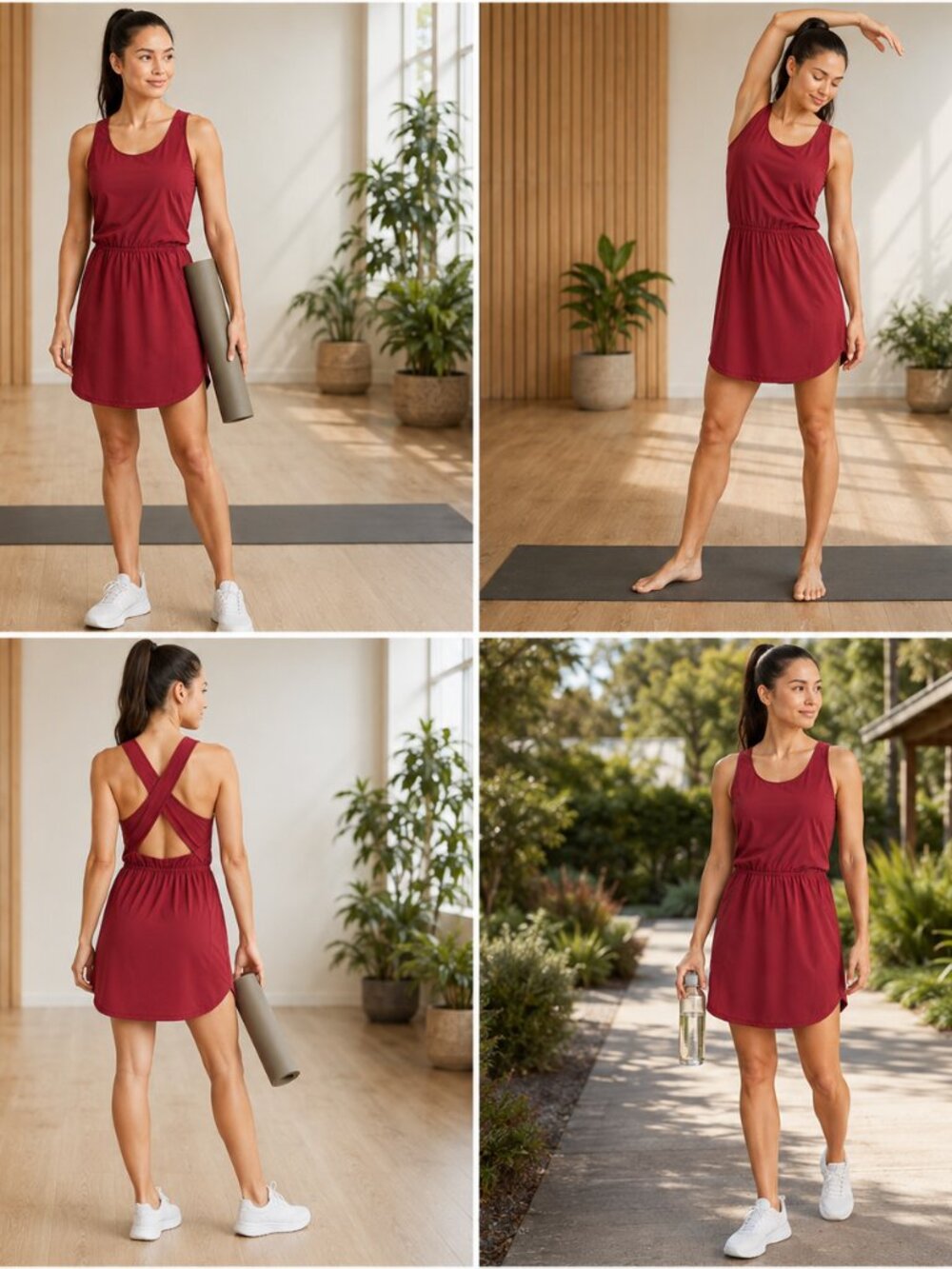 Patagonia Fleetwith Dress M Red Travel Hiking Yoga Travel Athleisure Beach Sport